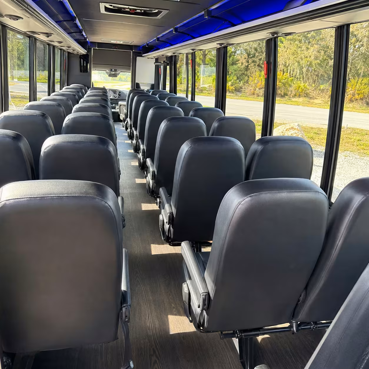 28 passenger minibus inside