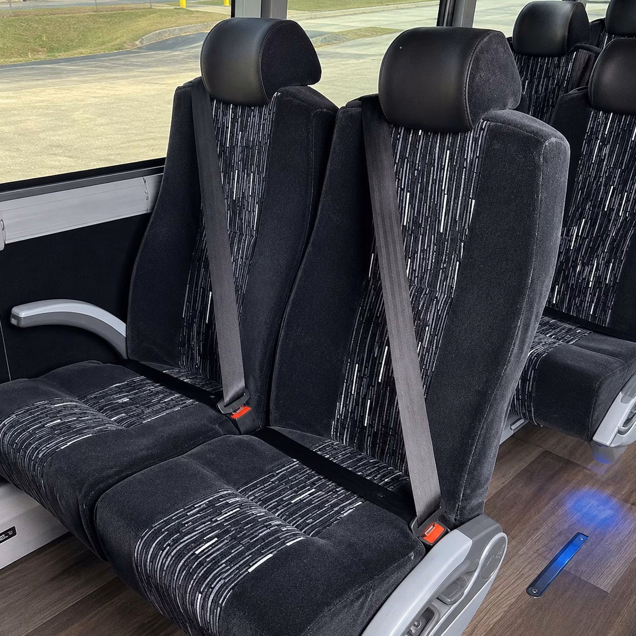56 passenger charter bus interior
