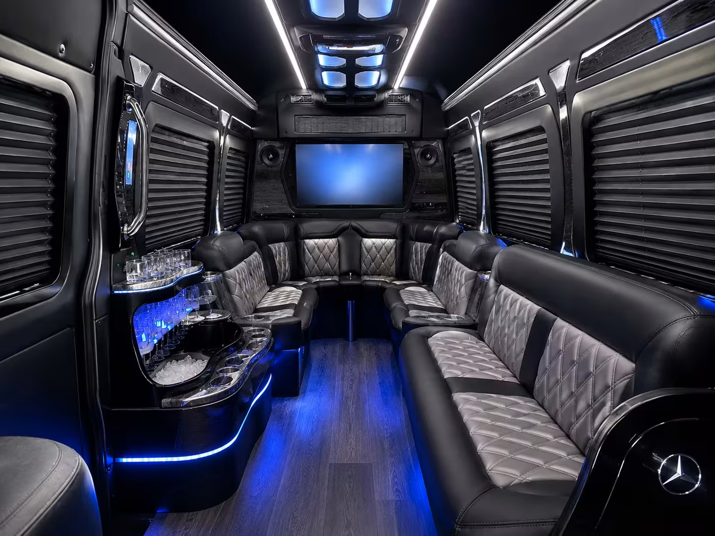 bus rental options for newport beach trips
