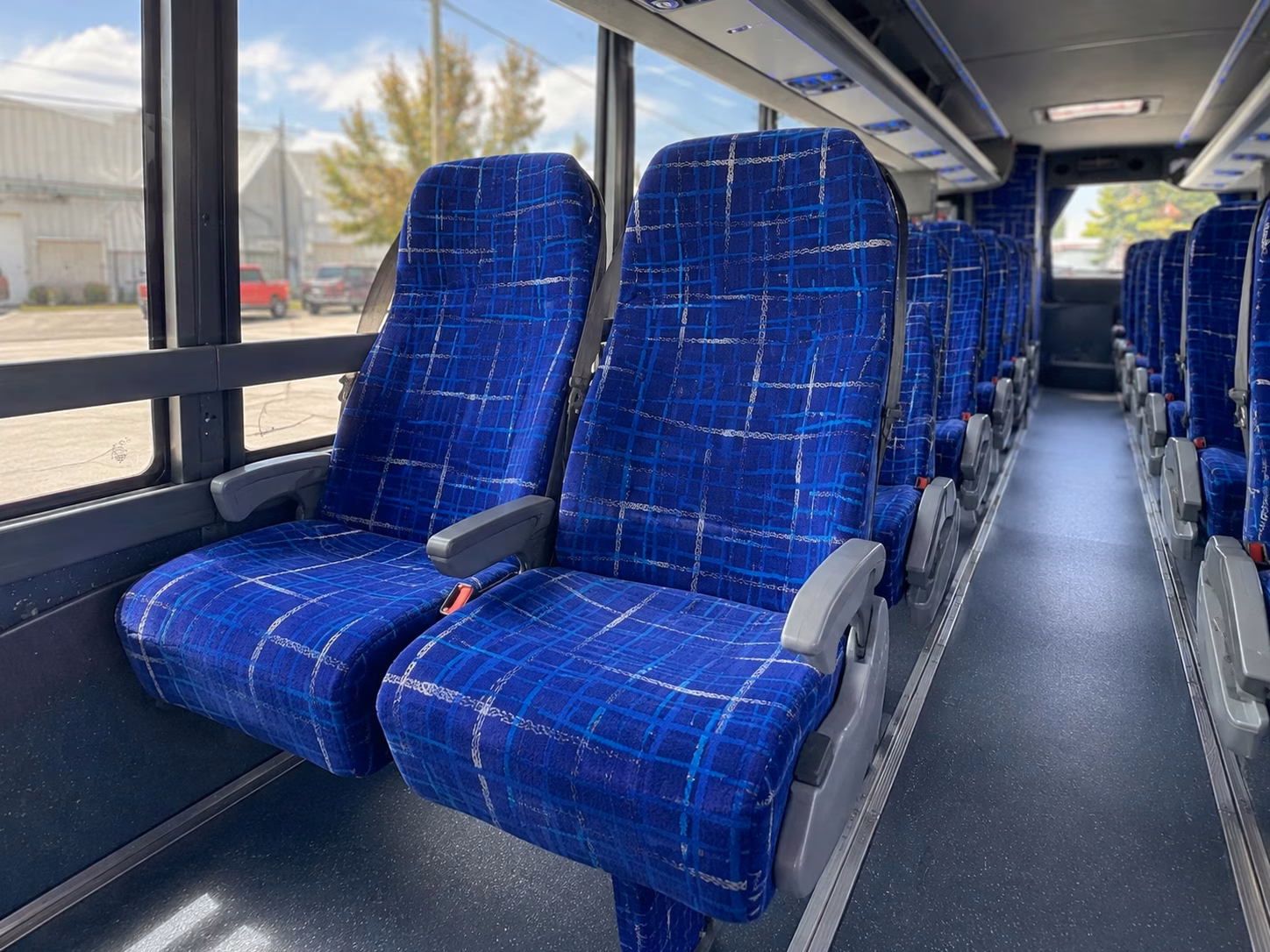 newport beach charter bus rental interior