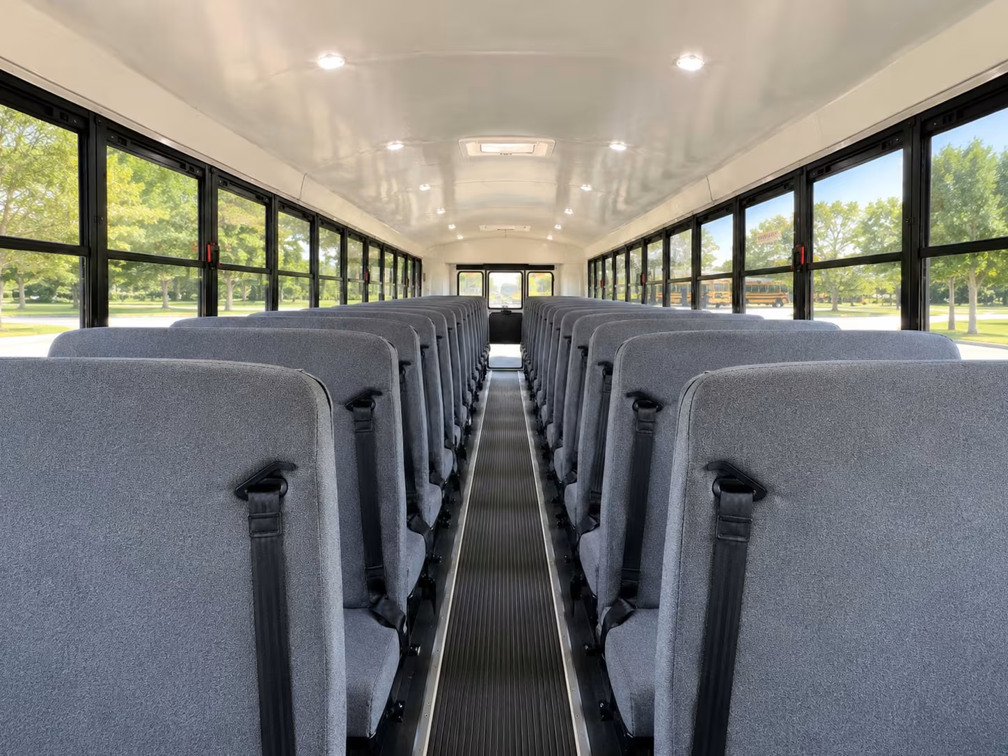 school bus inside