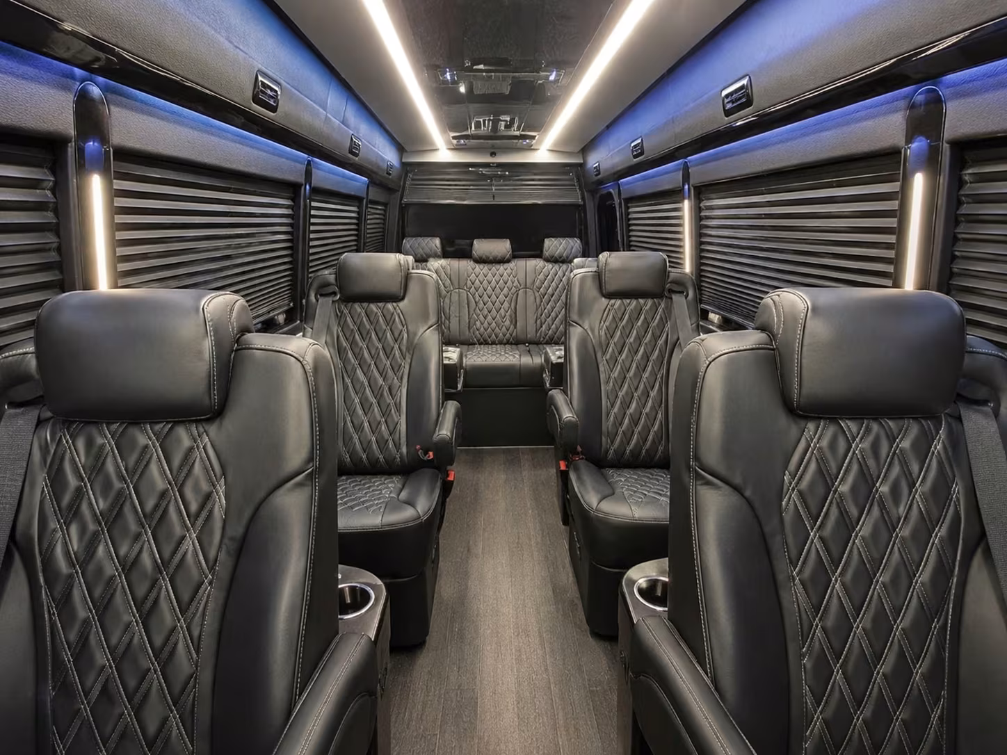 sprinter van with driver inside