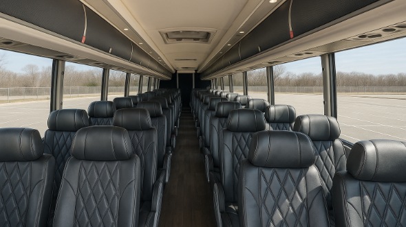 56 passenger charter bus interior newport beach