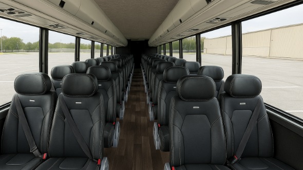 newport beach 18 passenger minibus inside