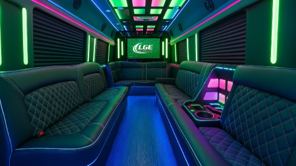 newport beach party bus rental inside